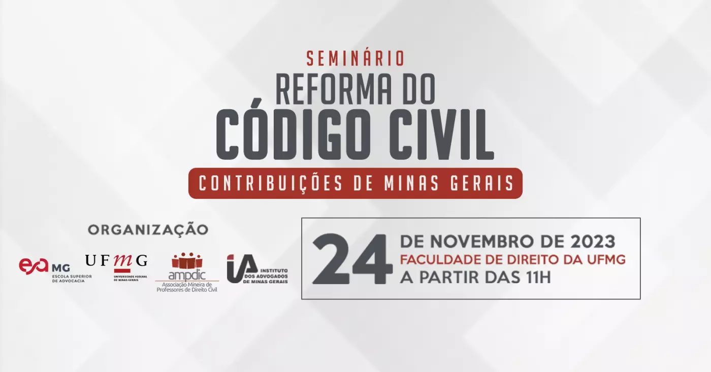 Semin Rio Reforma Do C Digo Civil Contribui Es De Minas Gerais