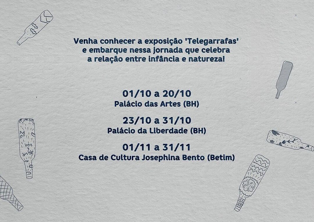 Exposição: Telegarrafas. Tudo começou em 2009, em São Gonçalo do Rio das Pedras, distrito de Serro, no Alto Jequitinhonha