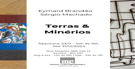 Exposição “Terras e Minérios” de Eymard Brandão e Sérgio Machado